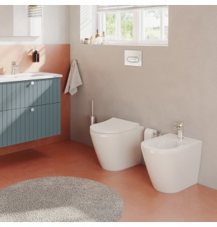 WC suspendu + bidet softclose - Integra Round Vitra