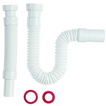 Siphon flexible et extensible 30-80 cm 1"1/4 x D. 32/40"