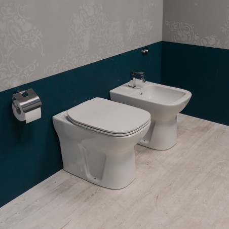 Paire de sanitaires en céramique avec siège softclose série S20