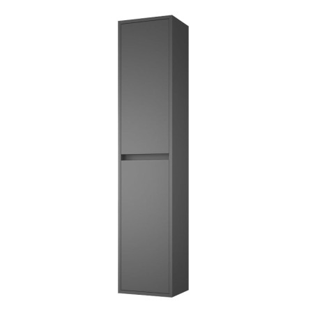Soria 140x30 cm gris mat colonne de salle de bains suspendue