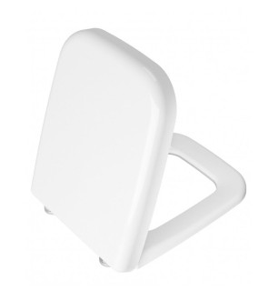 Abattant WC Softclose blanc Série S50 avec charnières chromées Vitra