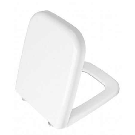 Abattant WC Softclose blanc Série S50 avec charnières chromées Vitra