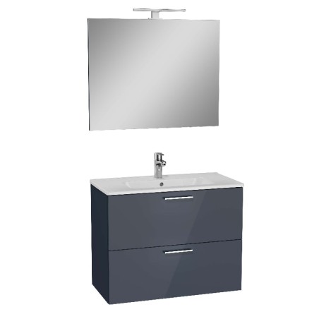 Armoire de toilette murale modèle Mia - Couleur : blanc brillant