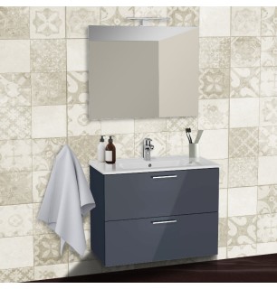 Armoire de toilette murale modèle Mia - Couleur : Anthracite