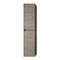 Colonne de salle de bain suspendue 140x30 cm avec 4 étagères en verre coloris chêne foncé Eternity - Soria Colonne de salle de bain suspendue 140x30 cm avec 4 étagères en verre coloris chêne foncé Eternity - Soria