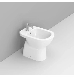 Gemma 2 bidet sur pied - Ceramica Dolomite, blanc monotrou