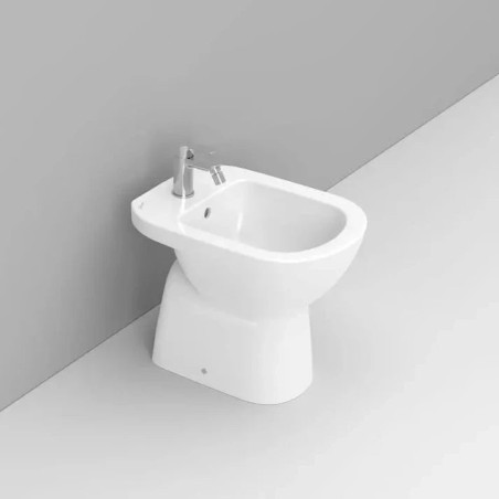 Gemma 2 bidet sur pied - Ceramica Dolomite, blanc monotrou