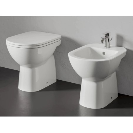 Bidet traditionnel en céramique blanche sur pied - Gemma 2 | Ceramica Dolomite
