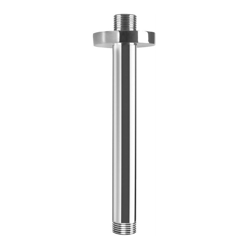 Bras vertical rond avec rosette D.21MM 1/2" - Taille : 100 mm