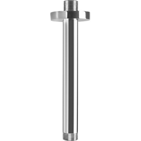 Bras vertical rond avec rosette D.21MM 1/2" - Taille : 100 mm
