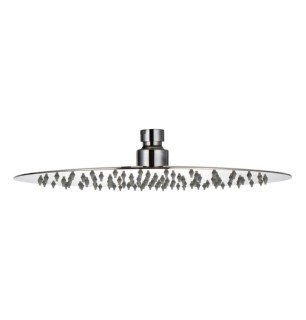 Pomme de douche ronde - Couleur : Noir mat - Diamètre : 250 mm