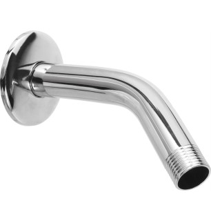 Bras de douche coudé D.21MM avec raccord de rosette M 1/2" 160 mm
