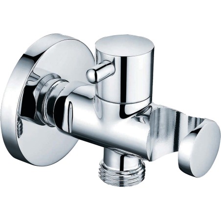 Prise d'eau ronde avec support et fermeture MM1/2