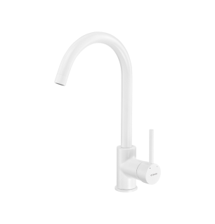 Mélangeur de cuisine blanc avec bec orientable - Gianin