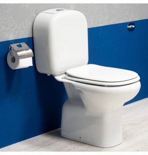 WC monobloc avec couvercle de réservoir de chasse inclus Série Orient