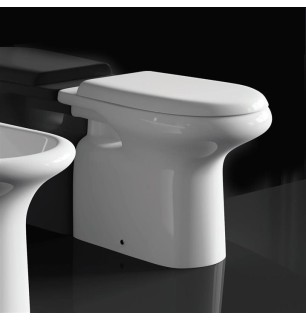 WC avec couvercle d'écoulement au sol inclus Série Orient