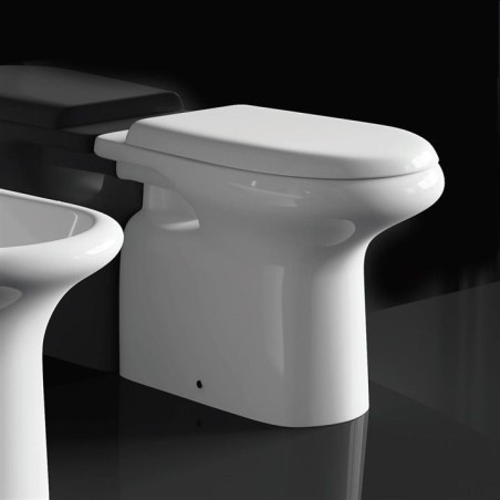 WC avec couvercle d'écoulement au sol inclus Série Orient