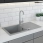 Mélangeur de cuisine gris mat avec bec orientable - Gianin Mélangeur de cuisine gris mat avec bec orientable - Gianin