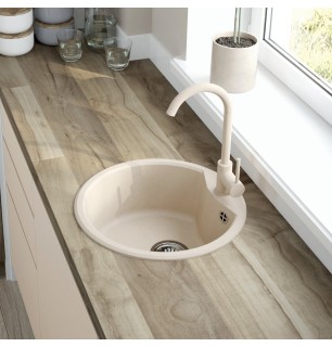 Mélangeur de cuisine beige avec bec pivotant - Letita
