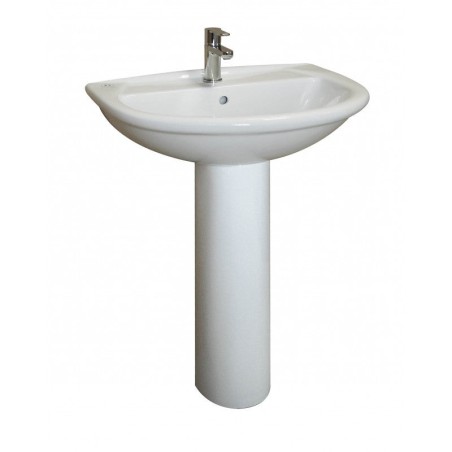 Série Karla lavabo monotrou en céramique 65x51 cm