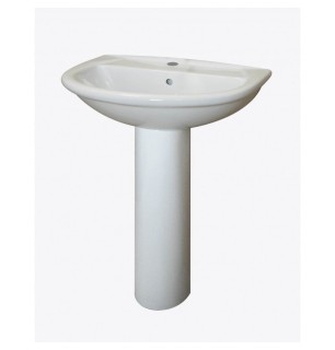 Série Karla lavabo monotrou en céramique 65x51 cm
