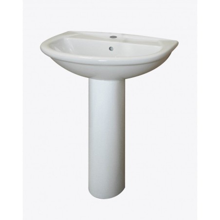 Série Karla lavabo monotrou en céramique 65x51 cm