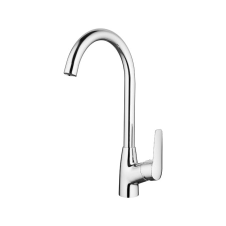 Mélangeur de cuisine chromé avec bec orientable - Karto