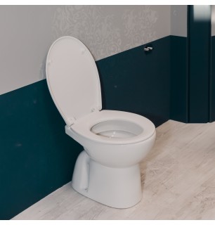 WC traditionnel Magic avec siphon de sol et siège inclus