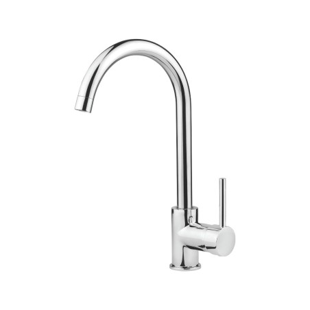 Mélangeur de cuisine chromé à bec orientable - Lonty