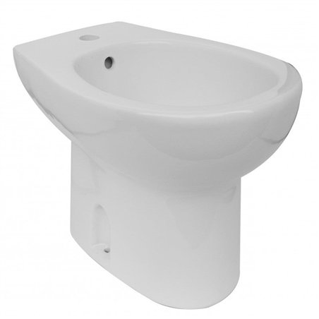 Bidet traditionnel sur pied en céramique blanche 40 cm - Magic