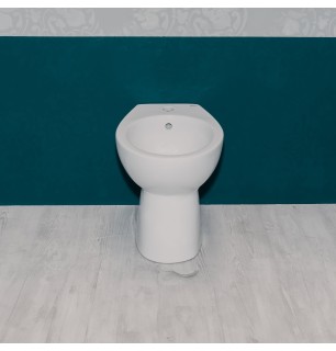Bidet traditionnel sur pied en céramique blanche 40 cm - Magic
