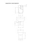 Bidet traditionnel sur pied en céramique blanche 40 cm - Magic Bidet traditionnel sur pied en céramique blanche 40 cm - Magic