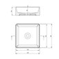 Lavabo carré en céramique blanche à poser 345 mm - Veronik Lavabo carré en céramique blanche à poser 345 mm - Veronik