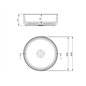 Lavabo à poser rond en céramique blanche 360 mm - Delia Lavabo à poser rond en céramique blanche 360 mm - Delia