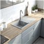 Mélangeur de cuisine gris mat avec bec orientable - Gianin Mélangeur de cuisine gris mat avec bec orientable - Gianin