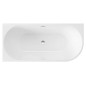 Baignoire acrylique blanche 150 cm avec siphon - Delia Baignoire acrylique blanche 150 cm avec siphon - Delia