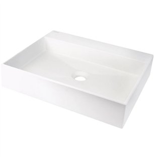 Lavabo rectangulaire en granit blanc albâtre 50x40 cm - Sofyro
