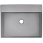 Lavabo rectangulaire en granit gris métallisé 50x40 cm avec plan - Sofyro Lavabo rectangulaire en granit gris métallisé 50x40 cm avec plan - Sofyro
