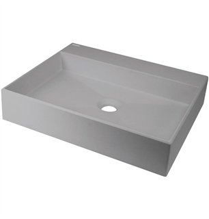 Lavabo rectangulaire en granit gris métallisé 50x40 cm - Sofyro
