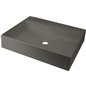 Lavabo rectangulaire en granit anthracite métallisé 50x40 cm avec plan - Sofyro Lavabo rectangulaire en granit anthracite métallisé 50x40 cm avec plan - Sofyro