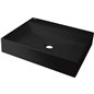 Lavabo rectangulaire en granit noir 50x40 cm avec plan - Sofyro Lavabo rectangulaire en granit noir 50x40 cm avec plan - Sofyro