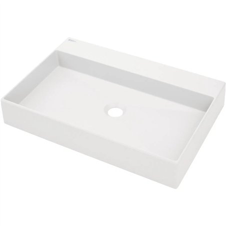 Lavabo rectangulaire en granit blanc albâtre 60x40 cm - Sofyro