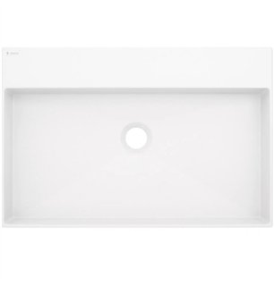 Lavabo rectangulaire en granit blanc albâtre 60x40 cm avec plan - Sofyro