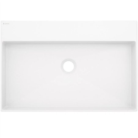 Lavabo rectangulaire en granit blanc albâtre 60x40 cm avec plan - Sofyro