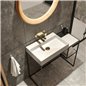Lavabo rectangulaire en granit blanc albâtre 60x40 cm avec plan - Sofyro Lavabo rectangulaire en granit blanc albâtre 60x40 cm avec plan - Sofyro
