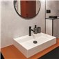 Lavabo rectangulaire en granit blanc albâtre 60x40 cm avec plan - Sofyro Lavabo rectangulaire en granit blanc albâtre 60x40 cm avec plan - Sofyro