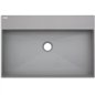 Lavabo rectangulaire en granit gris métallisé 60x40 cm avec plan - Sofyro Lavabo rectangulaire en granit gris métallisé 60x40 cm avec plan - Sofyro