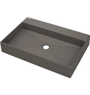 Lavabo rectangulaire en granit anthracite métallisé 60x40 cm - Sofyro