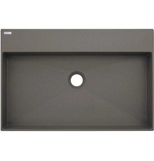 Lavabo rectangulaire en granit anthracite métallisé 60x40 cm avec plan - Sofyro