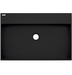 Lavabo rectangulaire en granit noir 60x40 cm avec plan - Sofyro